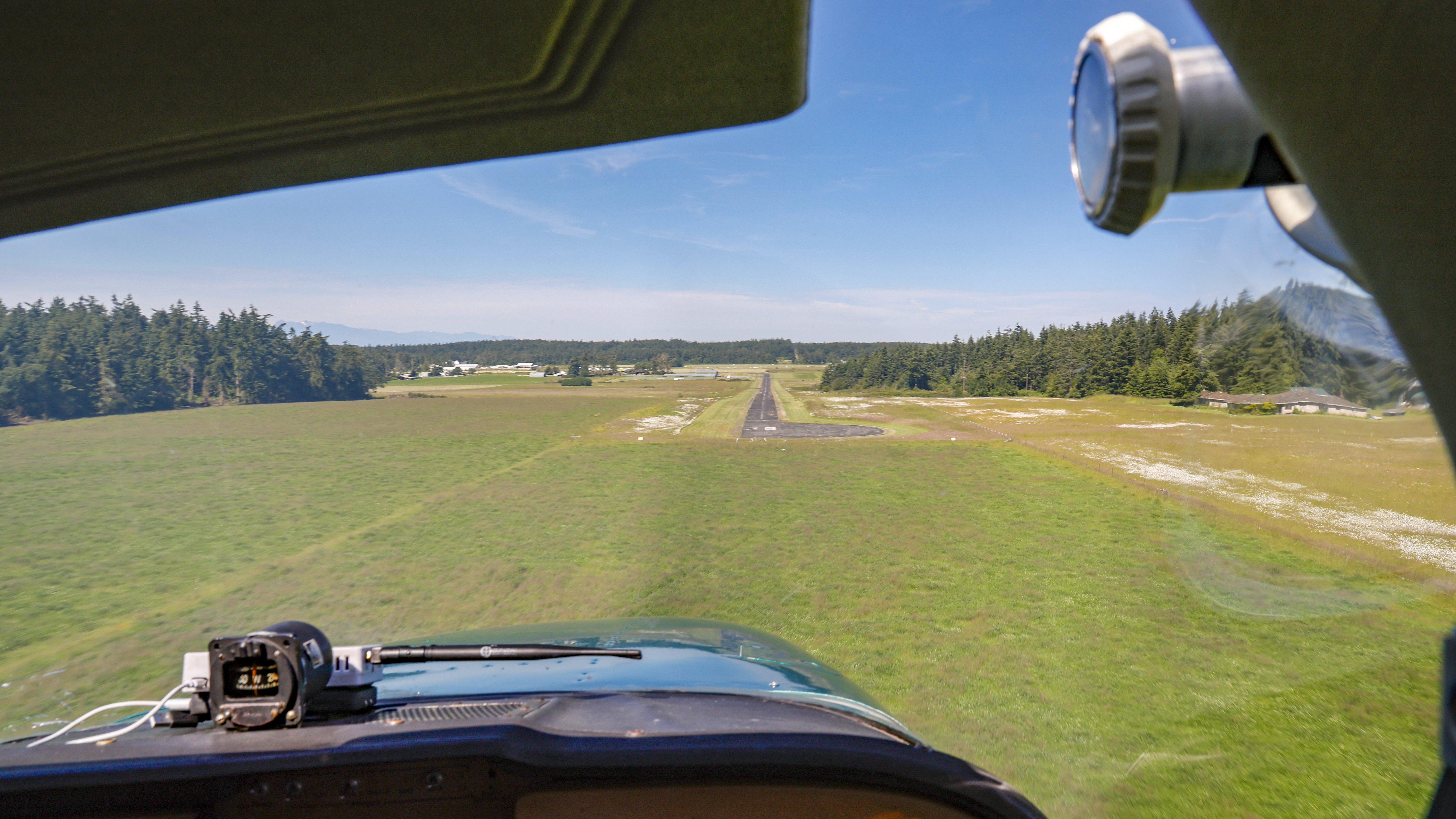The runway is now repaved and expanded to 60 feet wide.