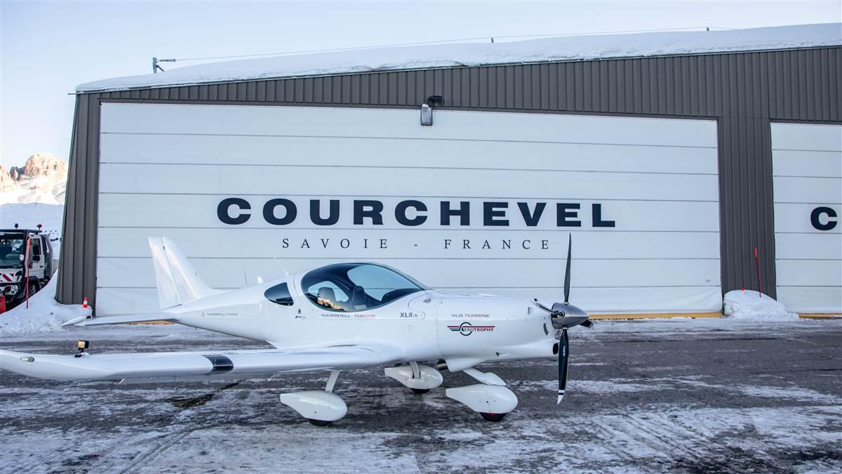 Only 1,758 feet long and with an 18.66-percent grade, Courchevel Altiport (LFLJ) in the French Alps is one of Europe's most challenging airports. Photography by Jean-Marie Urlacher.