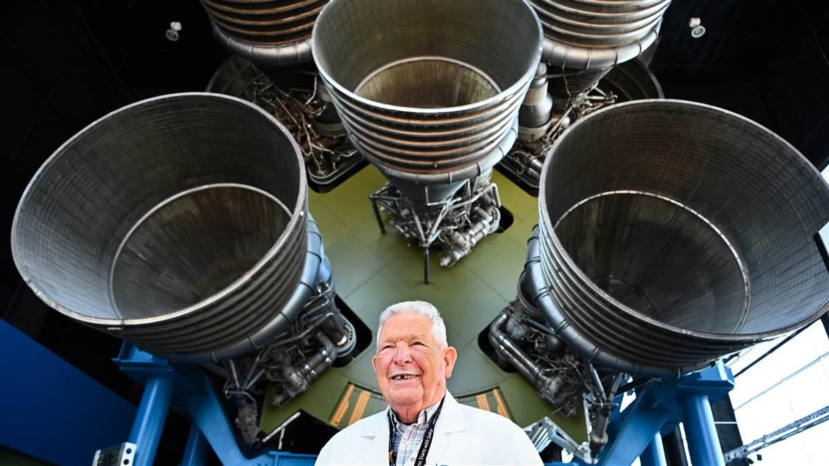Don Geurkink was a scientist in the systems design group for the Saturn rockets in the 1960s and is now a volunteer guide at the U.S. Space & Rocket Center. Photography by David Tulis Don Geurkink was a scientist in the systems design group for the Saturn rockets in the 1960s and is now a volunteer guide at the U.S. Space & Rocket Center. Photography by David Tulis