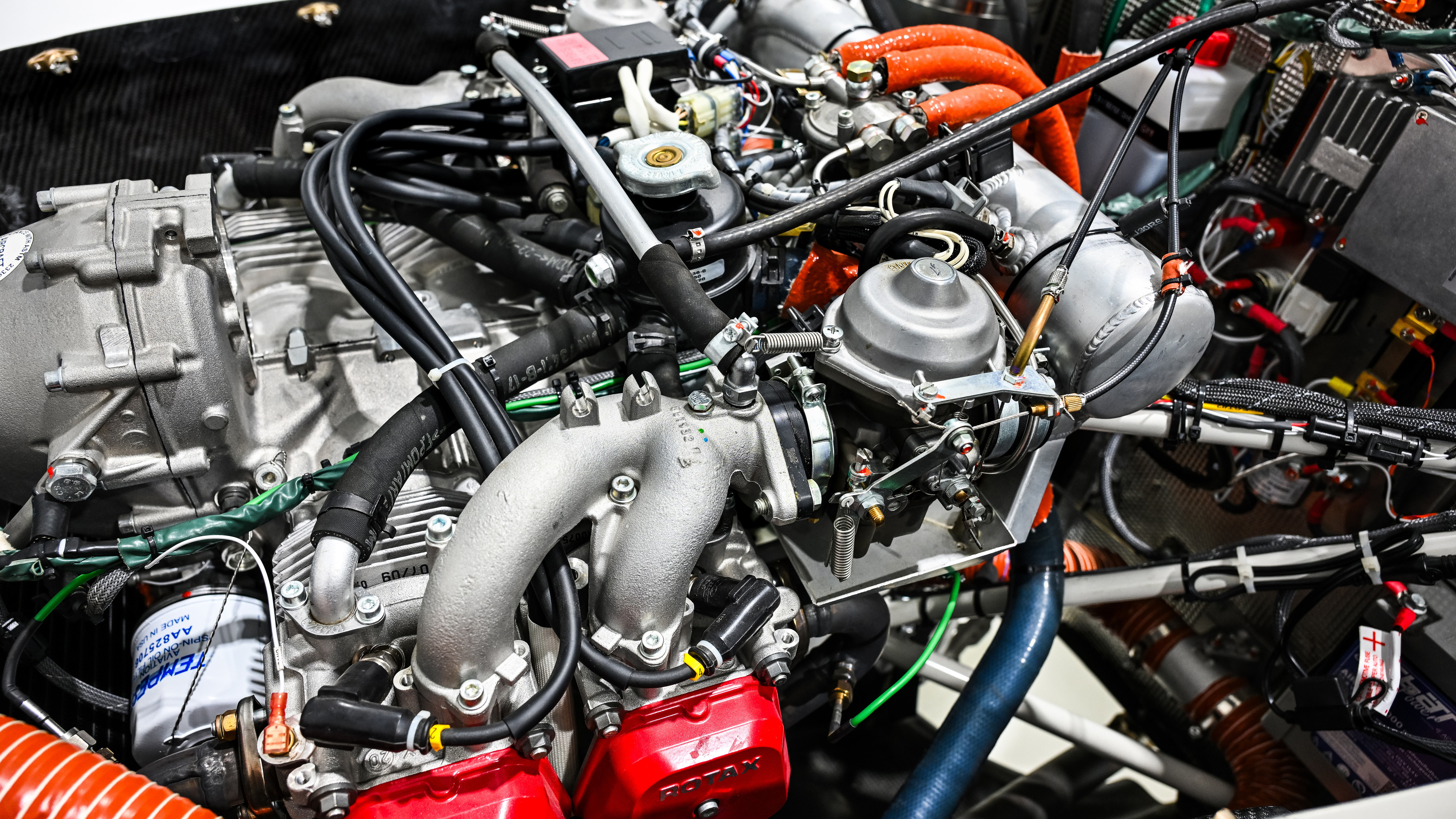 This G750 has a 115-horsepower Rotax 914 UL engine; current engine options include the Rotax 916 iS and Turbotech TP-90R. The 916 iS model costs about $378,000 and the Turbotech TPR-90 turbine version is $495,000. A Garmin IFR package adds about $60,000 to the price of either model.