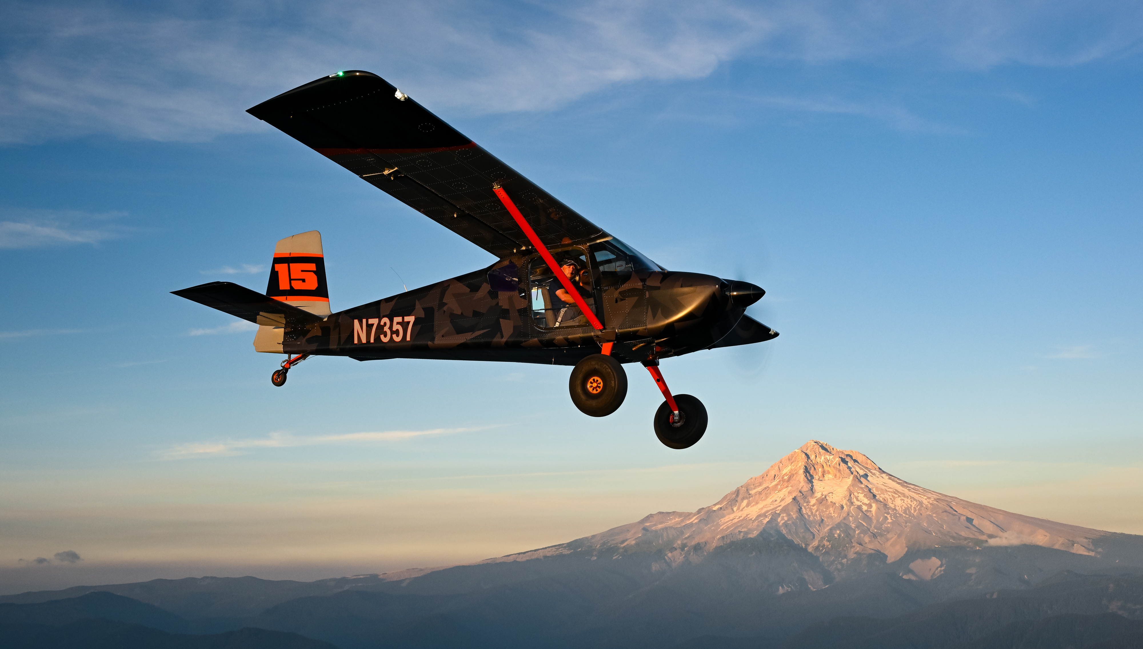 Much of the RV–15’s extensive flight testing has taken place near Mount Hood in Oregon.
