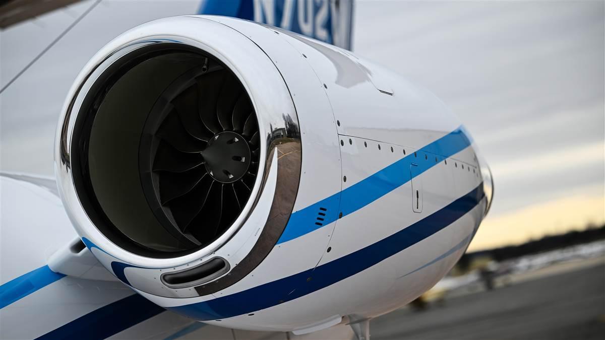 The Williams FJ44-3A engines provide amazing efficiency, especially at FL450. Bleed air heats the windshield for anti-icing—noisy but effective.