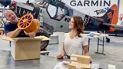 Airplane redesigner Mike Patey says Beringer wheels and brakes look as good as they perform. Photo by Kevin Knight