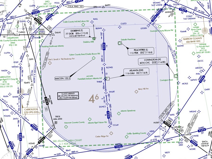 T319 is a potential shortcut through the Atlanta Class B.