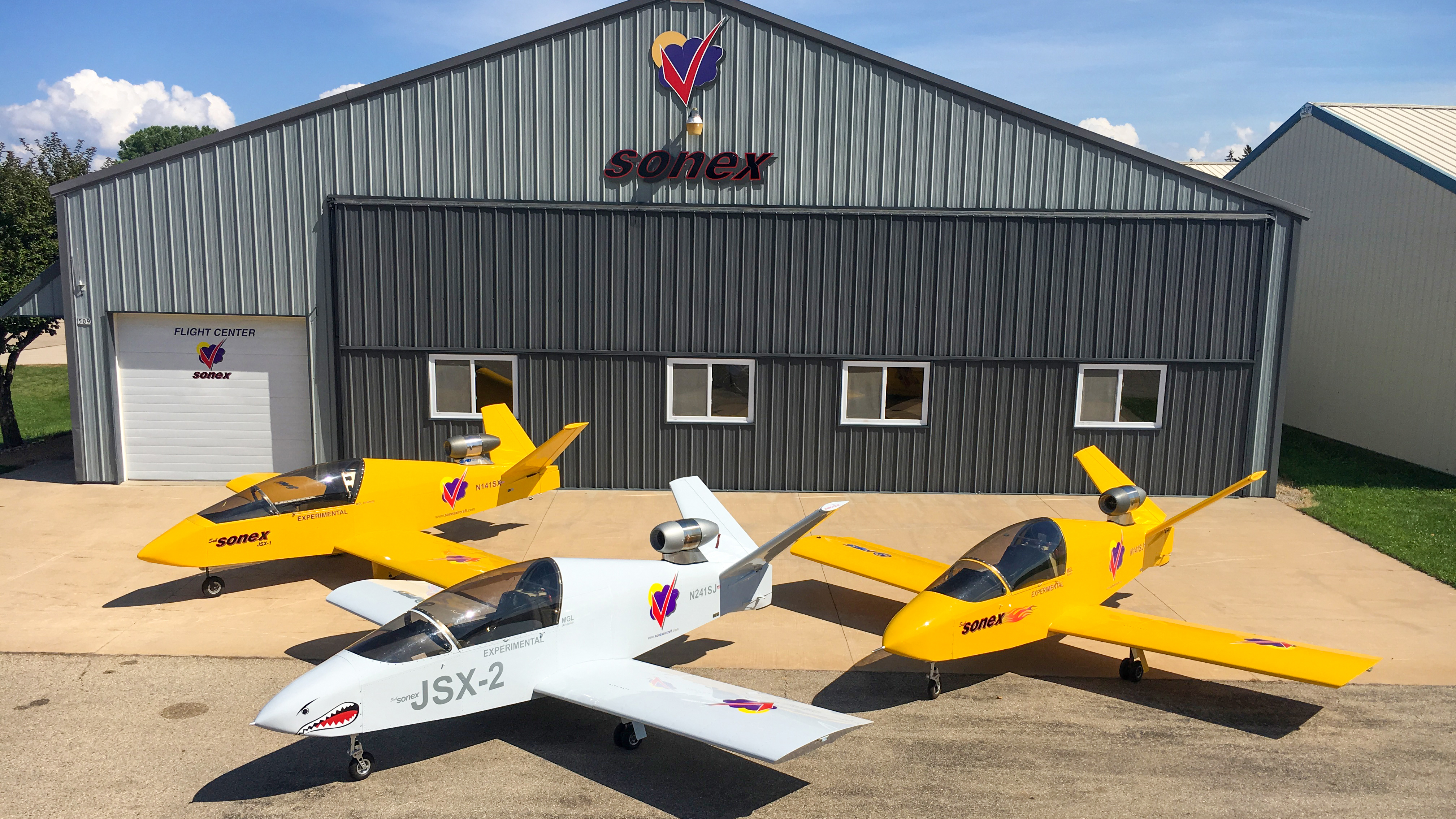 Monnet's collection of revolutionary aircraft. Photo courtesy of John Monnett