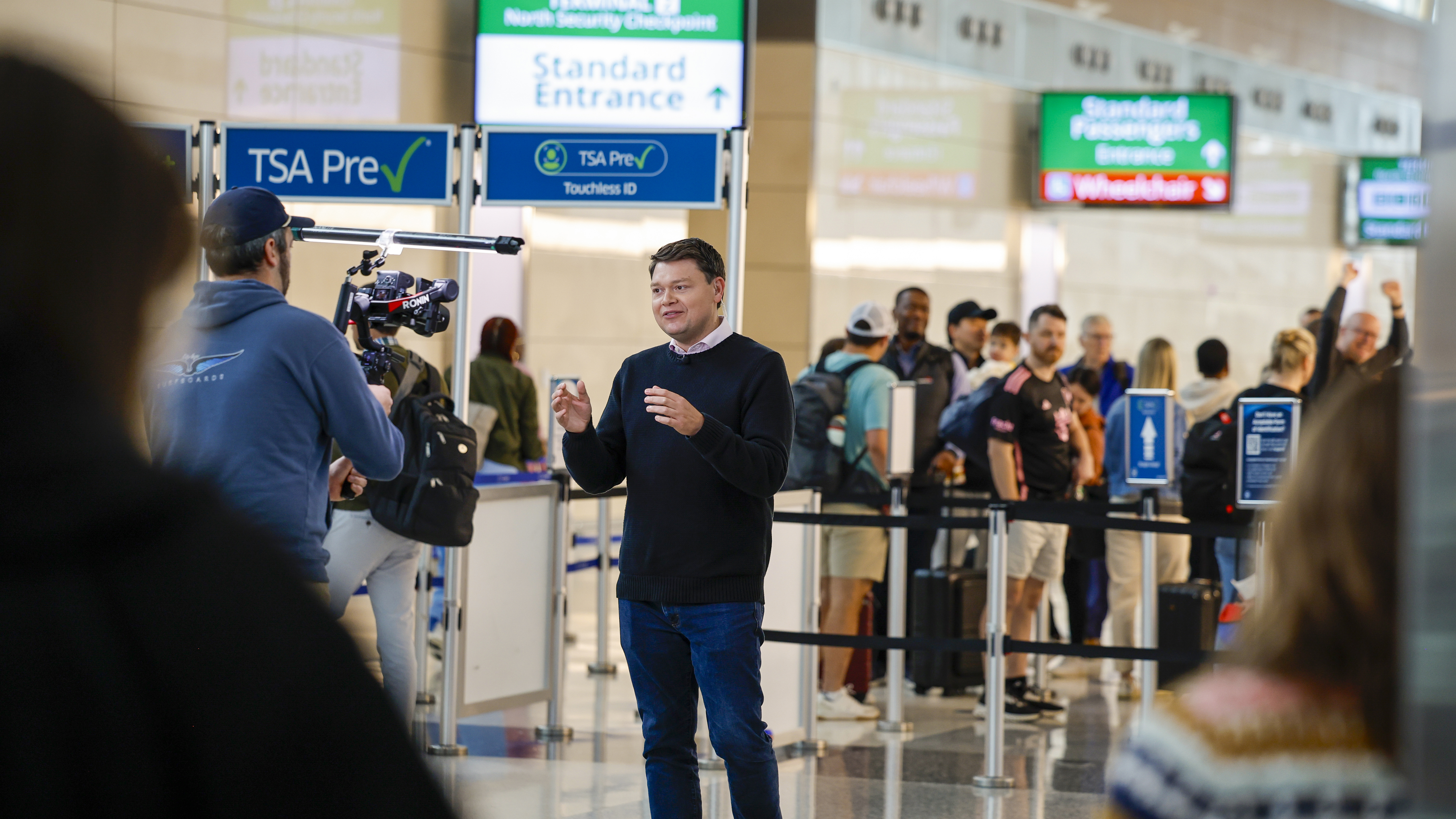He often broadcasts from D.C.'s Ronald Reagan Washington National Airport (DCA).
