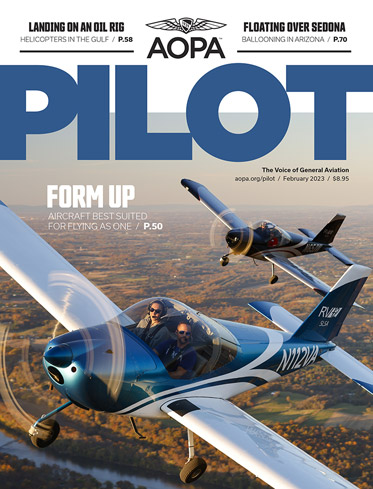 February 2023 issue of AOPA Pilot magazine