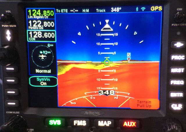Avidyne has added synthetic vision to its IFD series navigation units.