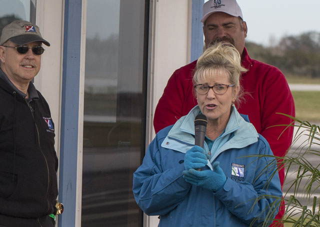 U.S. Sport Aviation Expo Director Jana Filip, seen here during 2016 opening ceremonies Jan. 20, resigned her post Jan. 23. Jim Moore photo. 