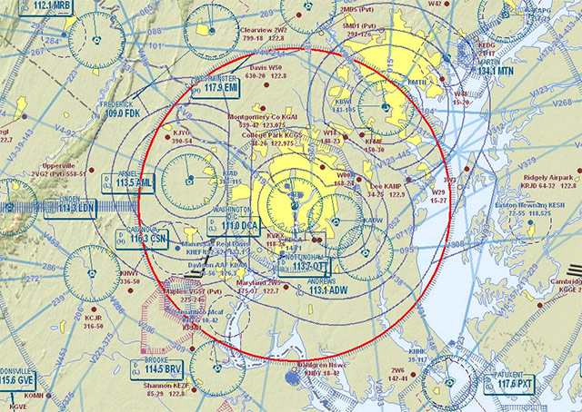 A TFR will be in place over the Washington, D.C., area March 31 and April 1.