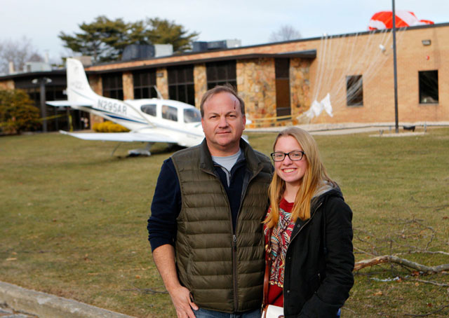 Louis Obergh and his daughter Rachel were in good spirits after their harrowing ordeal March 5. Photo by Victor Alcorn, courtesy of www.victoralcorn.com