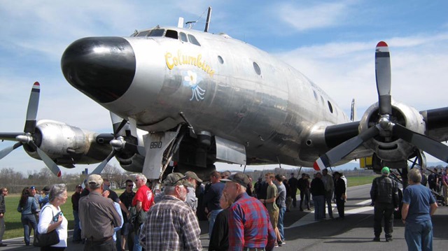 A crowd greets the first Air Force One in Virginia March 23. Photo courtesy of Mid America Flight Museum