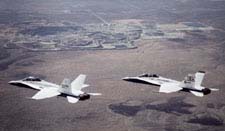 Photo of two F-18s