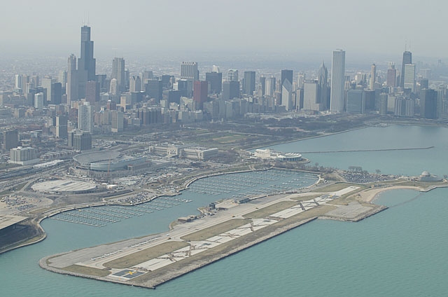 City of Chicago suddenly tears up the Meigs Field runway.