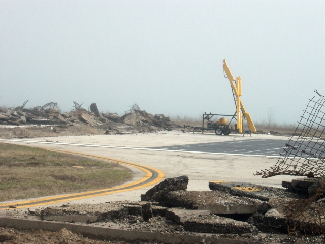 Meigs Field destruction. Photo by Marshall Segal.