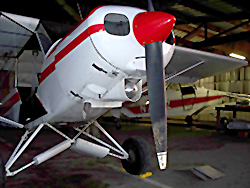 Piper Super Cub prop strike