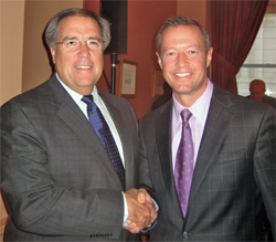 AOPA President Craig Fuller with Martin O'Malley, governor of AOPA's home state, Maryland.