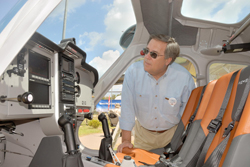 Craig Fuller checks out a Remos GX