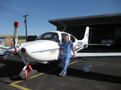 Nurse John Offutt and his Cirrus