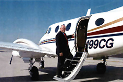 Perdue's flight time was in single-engine piston aircraft before he became governor. He now flies the left seat of the state King Air, saving the cost of a copilot.