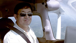 Chu Lee is working toward his private pilot certificate and hopes to one day fly Boeing 747s or 777s.