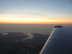 6:47 a.m. - sunrise over Manhattan