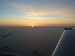 7 a.m. - sunrise over Manhattan