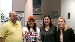 Left to right: John Collins, Linda Street-Ely, Joey Colleran, and Kim Reed