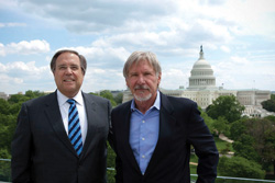 AOPA President Craig Fuller and actor Harrison Ford