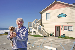 Julie Lane at her office at the The Tides Inn.