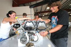 High school kids, working with professional assistance at the Glasair factory, built a Sportsman 2+2 in just two weeks!