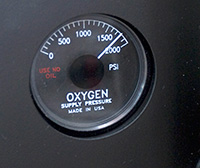 A preflight check of oxygen pressure is a must.