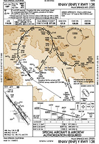 RNP approach to Palm Springs International
