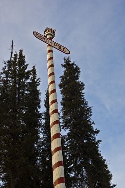 A suburb south of Fairbanks named itself North Pole to the delight of generations of kids.
