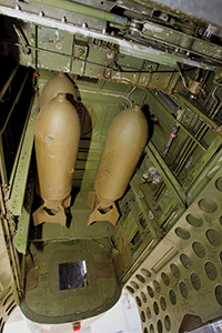 North American B-25N Mitchell bombs