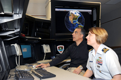 Search-and-rescue ground station at NASA's Goddard Space Flight Center.