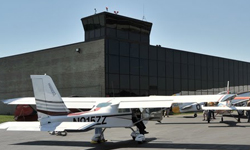Sporty's Pilot Shop and Cessna's aircraft display area.