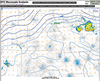 Storm Prediction Center mesoanalysis map