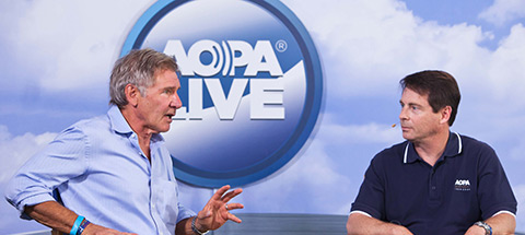 Harrison Ford touts the importance of GA on AOPA Live