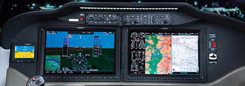 Garmin G2000 touch-screen with FMS