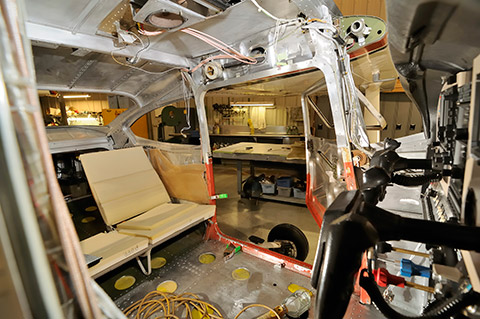 Interior stripped bare