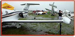 Storm damage at Sun 'n Fun 2011