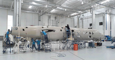 Learjet 85 construction