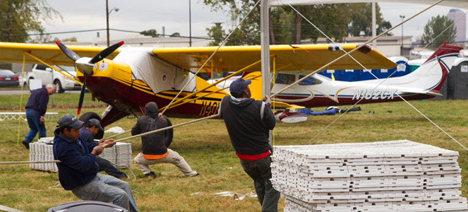 AOPA 2012 Sweepstakes Tougher than a Tornado Husky arrives at Airportfest.