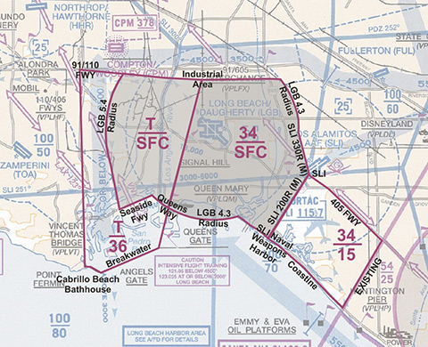 Long Beach, Calif., (LGB) proposed airspace redesign