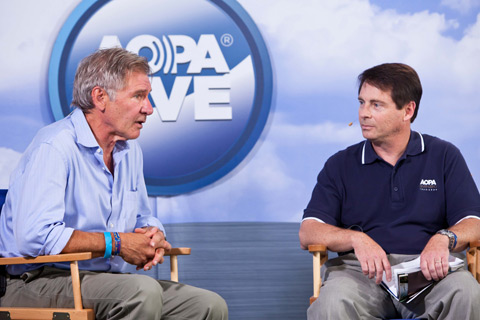 Actor and general aviation activist Harrison Ford spoke about his passion for aviation on AOPA Live with 'AOPA Pilot' Editor in Chief Tom Haines.