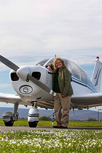 The author with 7301J, a 1964 Piper Cherokee 140