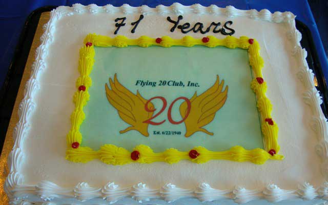 Flying Club anniversary cake