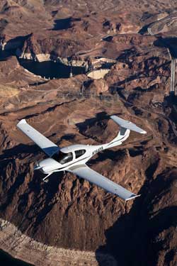 Flying over the Hoover Dam