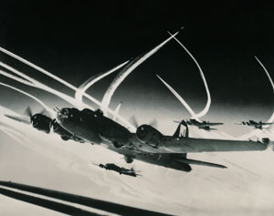 B-17 contrails